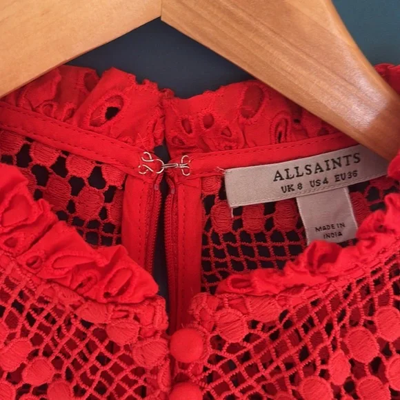 All Saints Tila eyelet top - Picture 3 of 11